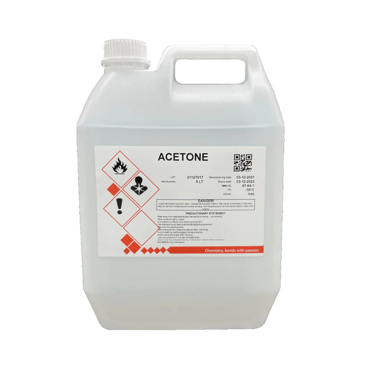 Acetone 99.9% Technical Grade 5L Acetone 99.9% Technical Grade 5L