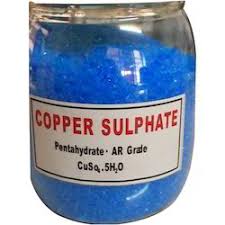 Copper ll sulphate (penta hydrate) Cu.SO4.5H2O AR 500g COp