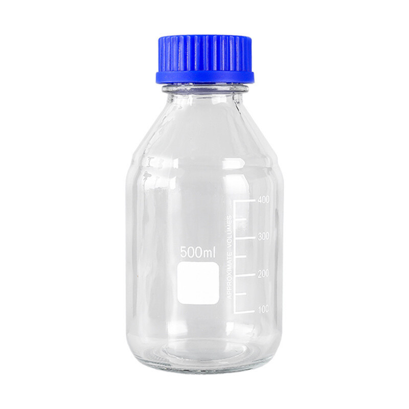 Laboratory Bottles With Blue Cap 500ml