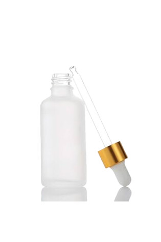 Dropper Bottles Clear Glass Gold Lids