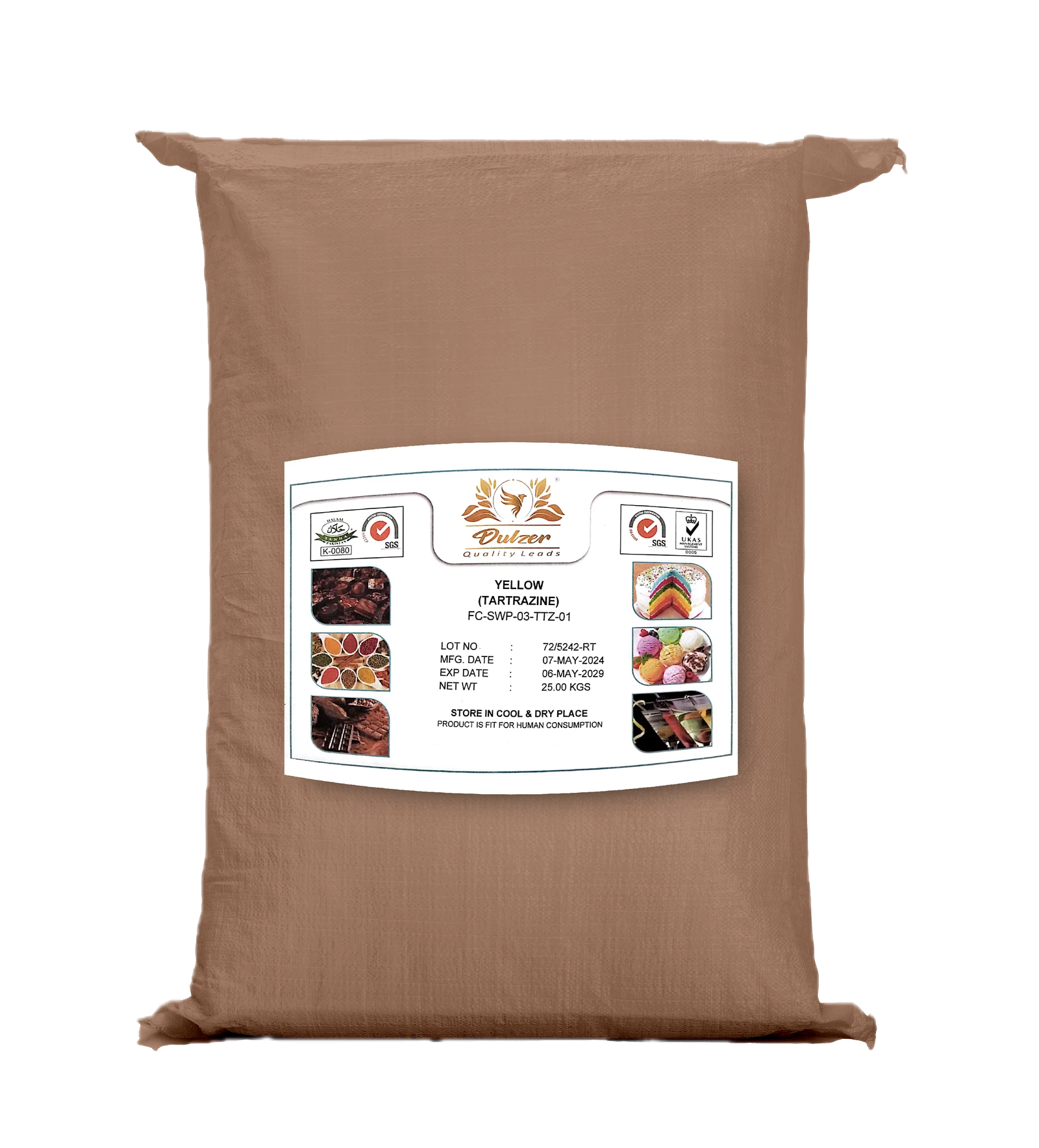 Tartrazine Food Grade 25kg Tartrazine Food Grade 25kg