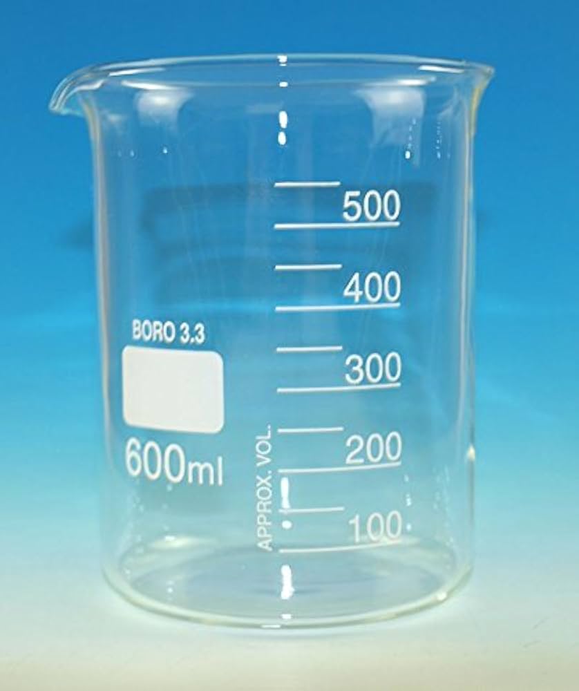 Glass Beakers Tall Form 600ml. Glass Beakers Tall Form 600ml.