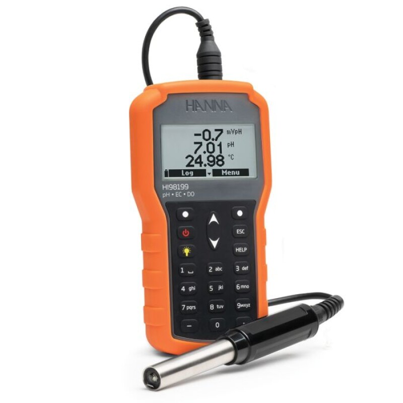 Digital pHECDO portable meter with HI829113 pH electrode..