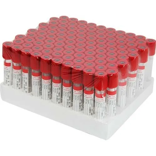 vacucare clot activator red top tube 6ml 100:pack Vacutainer Clot Activator Red Top 6ml