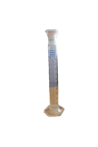 Measuring Cylinder With A Stopper
