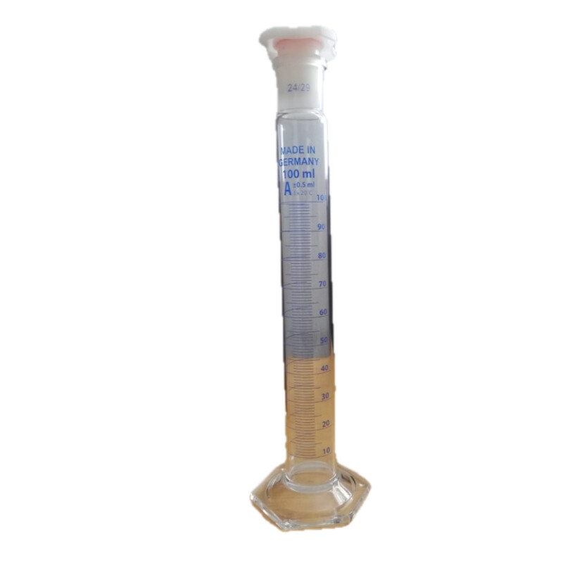 Measuring Cylinder With A Stopper