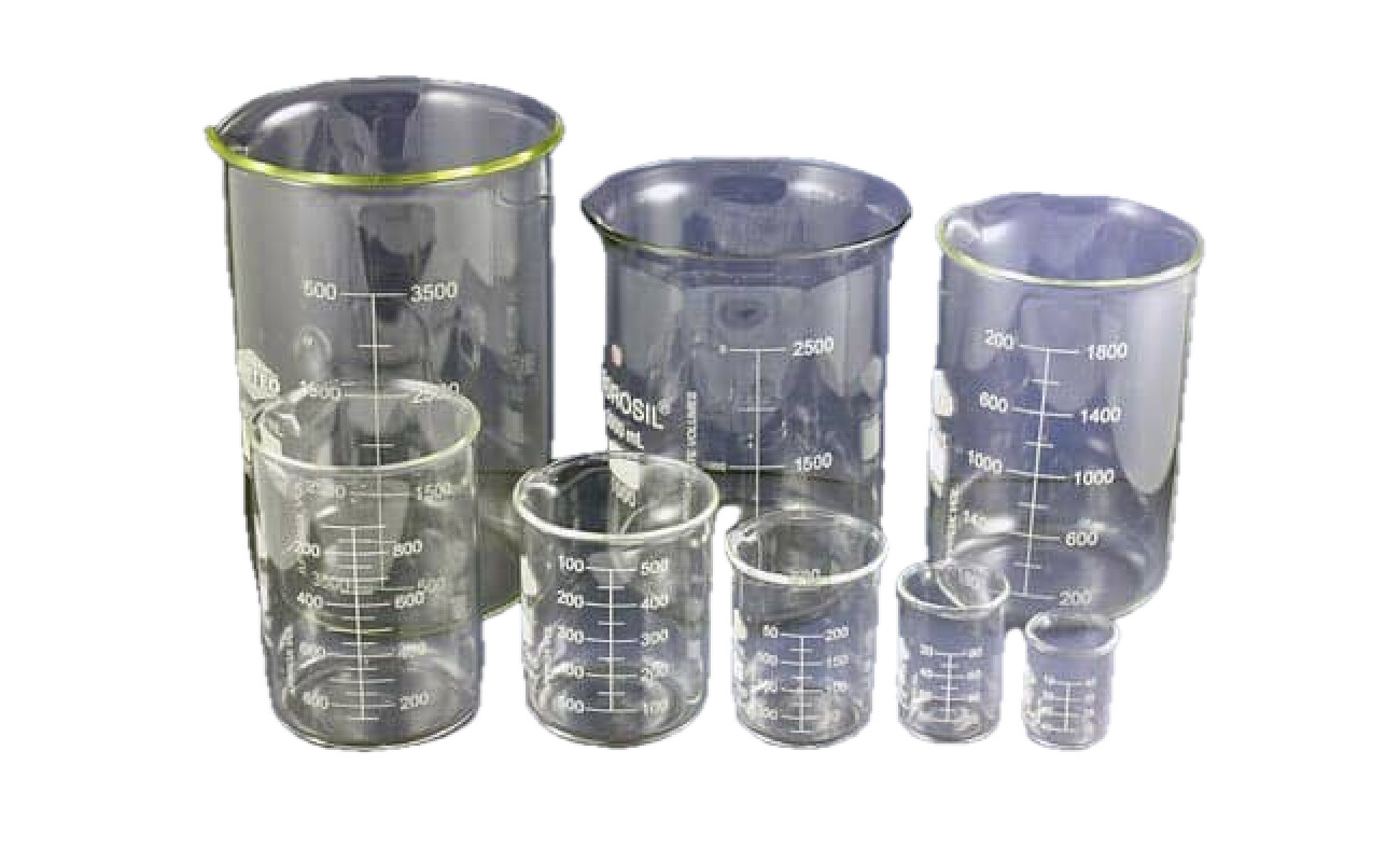 Glass Beakers Tall Form