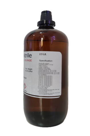 Acetonitrile 99,9% HPLC Grade 2,5L
