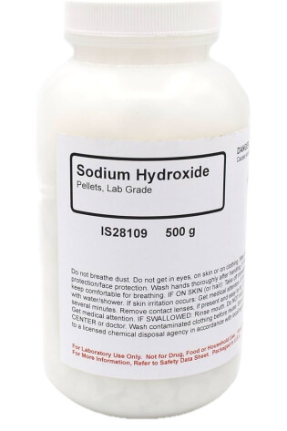 Sodium Hydroxide Pellets 98.5% AR 500g