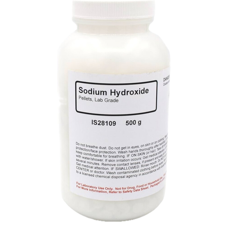Sodium Hydroxide Pellets 98.5% AR 500g