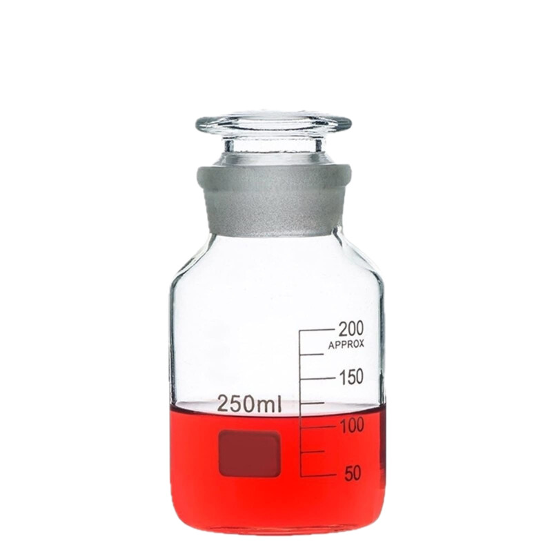 Reagent Bottle Wide Neck -With Stopper 250ml