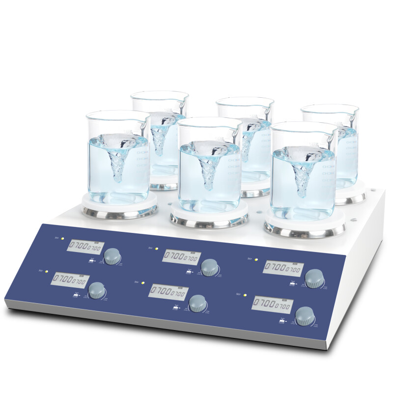 Hotplate Magnetic Stirrer 6 Place